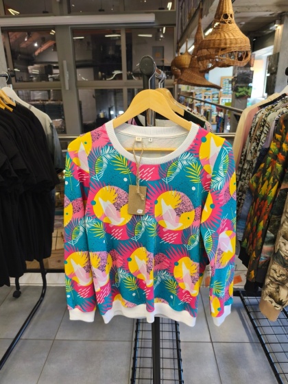 Bluza "Kolorowe wzory" ręcznie szyta