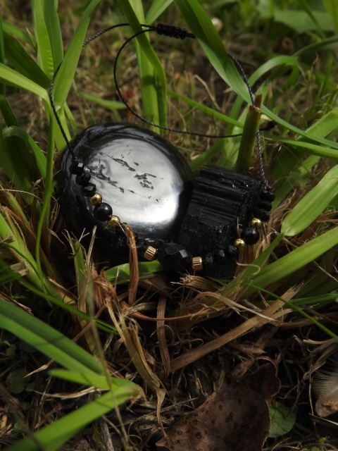 Bransoletka "TURMALINKA" z czarnymi turmalinami bransoletka ochronna nr 3