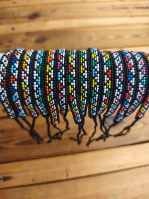 Bransoletka koralikowa tkana