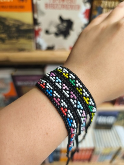 Bransoletka koralikowa tkana