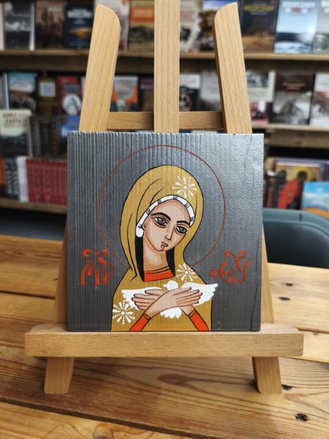 Matka Boska Pneumatofora mała - ikona obraz malowany ręcznie na desce