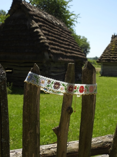 Rekonstrukcja drabynki z lat 20. XX wieku z Bojkowszczyzny wschodniej Rekonstrukcja drabynki z lat 20. XX wieku z Bojkowszczyzny wschodniej
